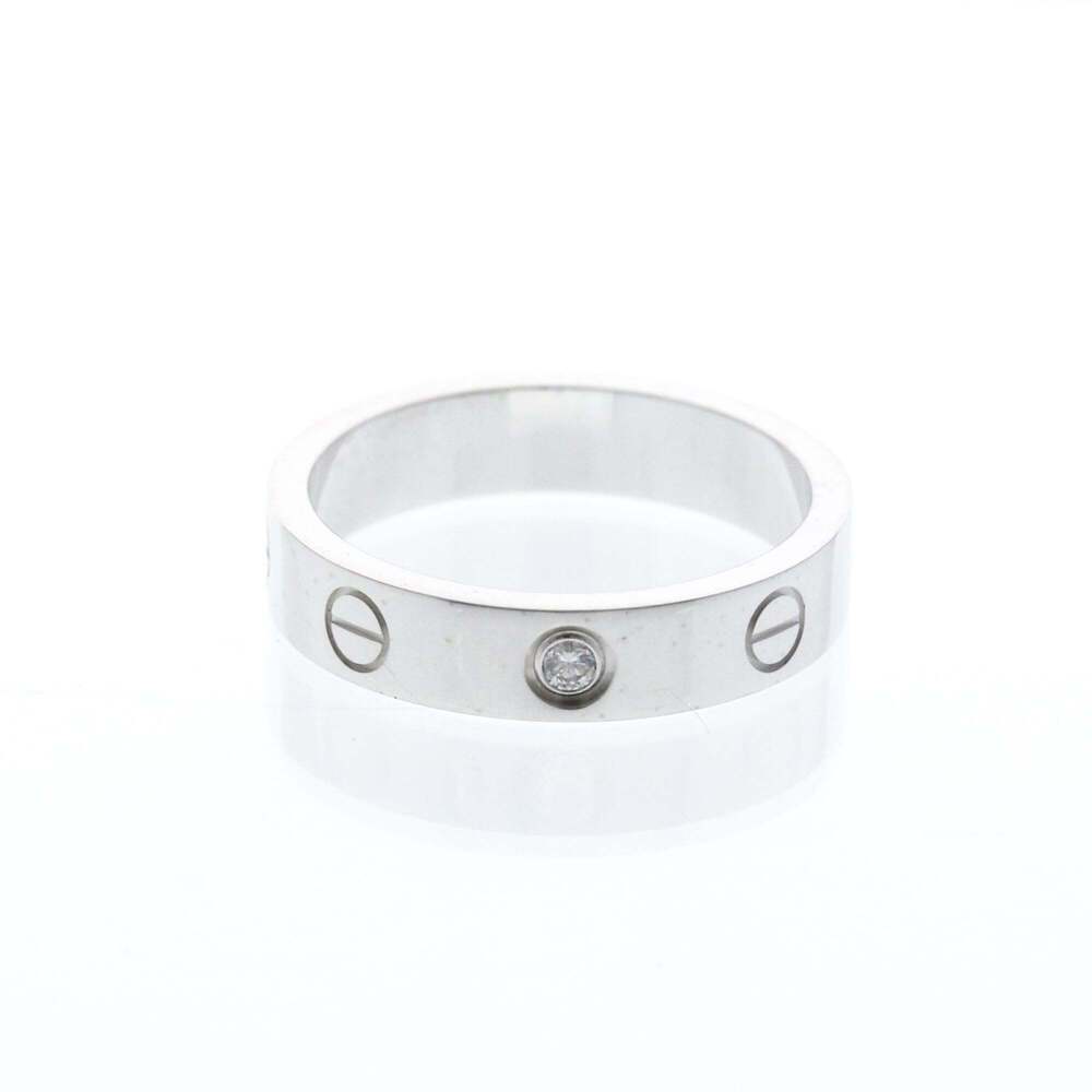 Cartier Love 1 Diamond Band White Gold and Diamond